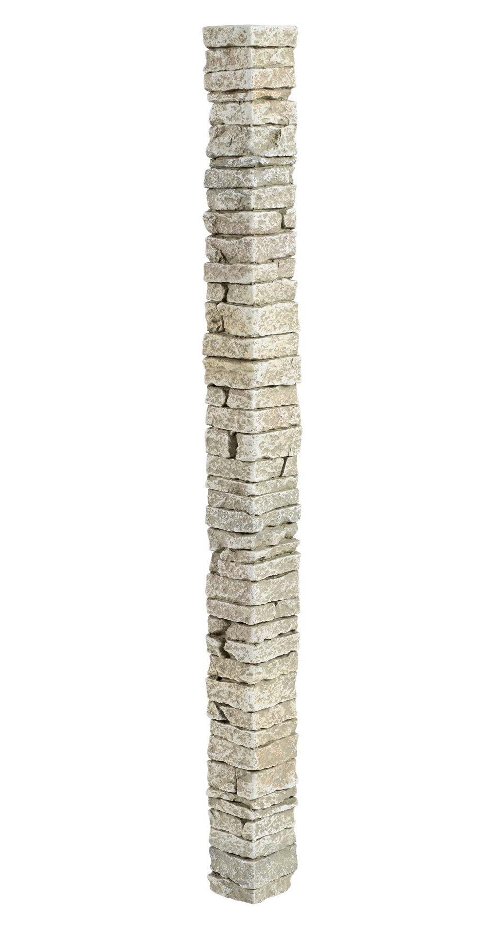 Stacked Stone Corner - Cream Frost